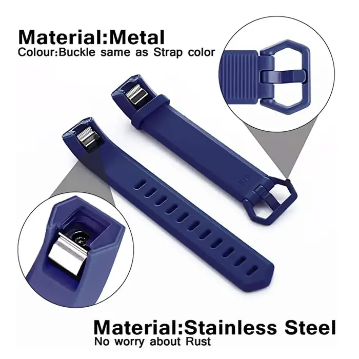Bracelet en silicone réglable pour montre Fitbit Alta HR