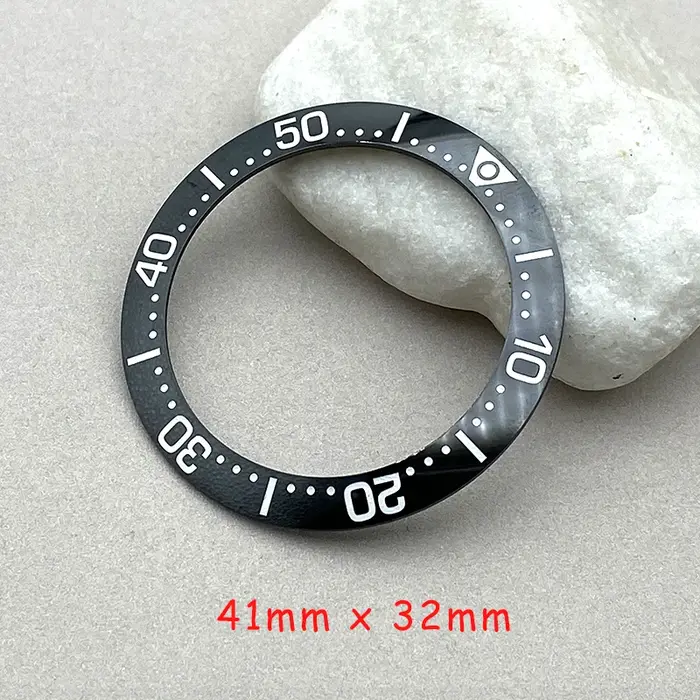 Anneau d'insertion de lunette de montre en céramique Mod 41mm x 32mm
