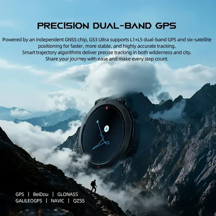 Montre connectée BlackShark GS3 Ultra 2026 équipée d'un GPS double fréquence