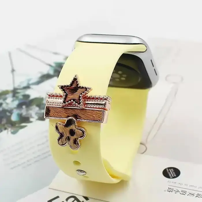 Bracelet en silicone avec décoration lune pour Apple Watch