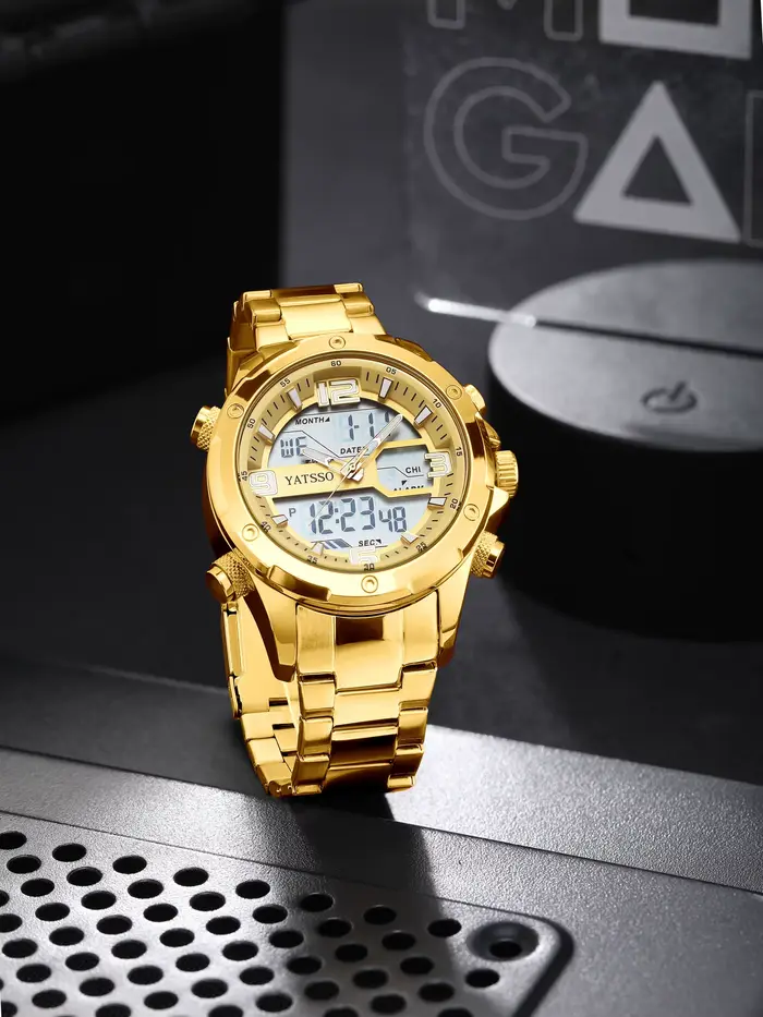 Montre Hybride pour Homme | Montre étanche 5ATM avec bracelet en acier
