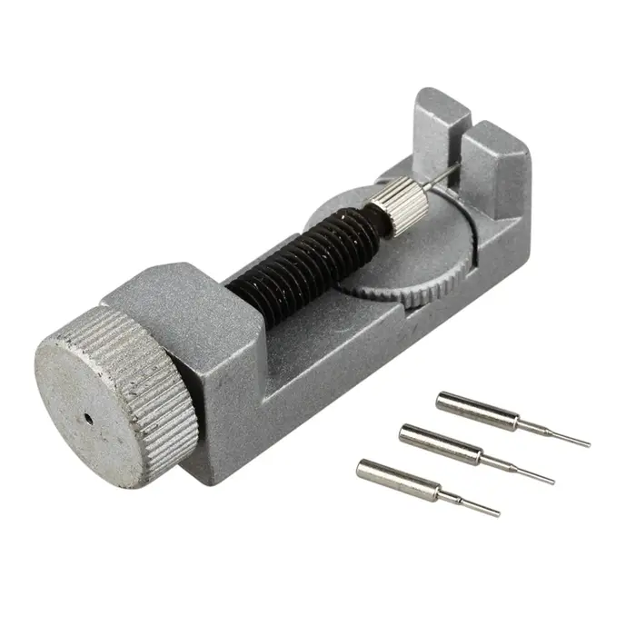 Outil de décapant de Changer Raccourcir Montre-Bracelet Broche En Métal Argenté