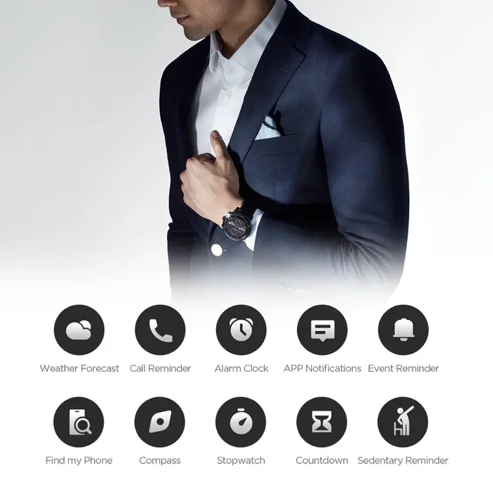 Amazfit-Montre connectée Stratos pour Android et iPhone 5iko, bracelet de sport, étanche, avec Bluet