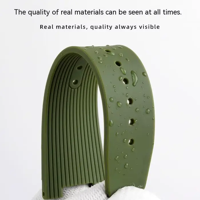 Bracelet de montre en Silicone souple et étanche