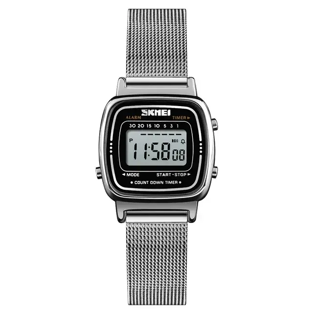 SKMEI 1901 luxe femmes montres petit cadran numérique Chrono calendrier Montre étanche dames Montre-
