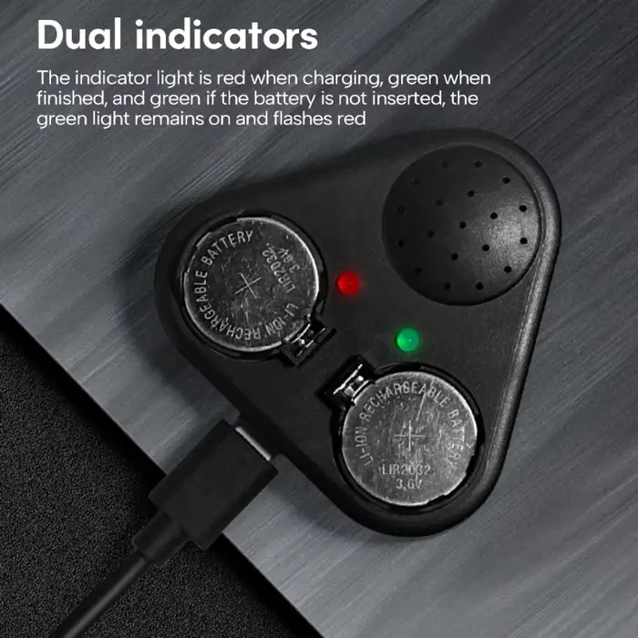 Mini chargeur batterie bouton Portable LIR2016/LIR2025/LIR2032/LIR2032H