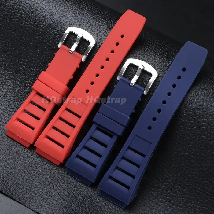 Bracelet de montre en caoutchouc 21*17mm pour Richard Mille, bracelet durable, étanche, confortable, résistant à la transpiration, bracelet de remplacement pour homme et femme