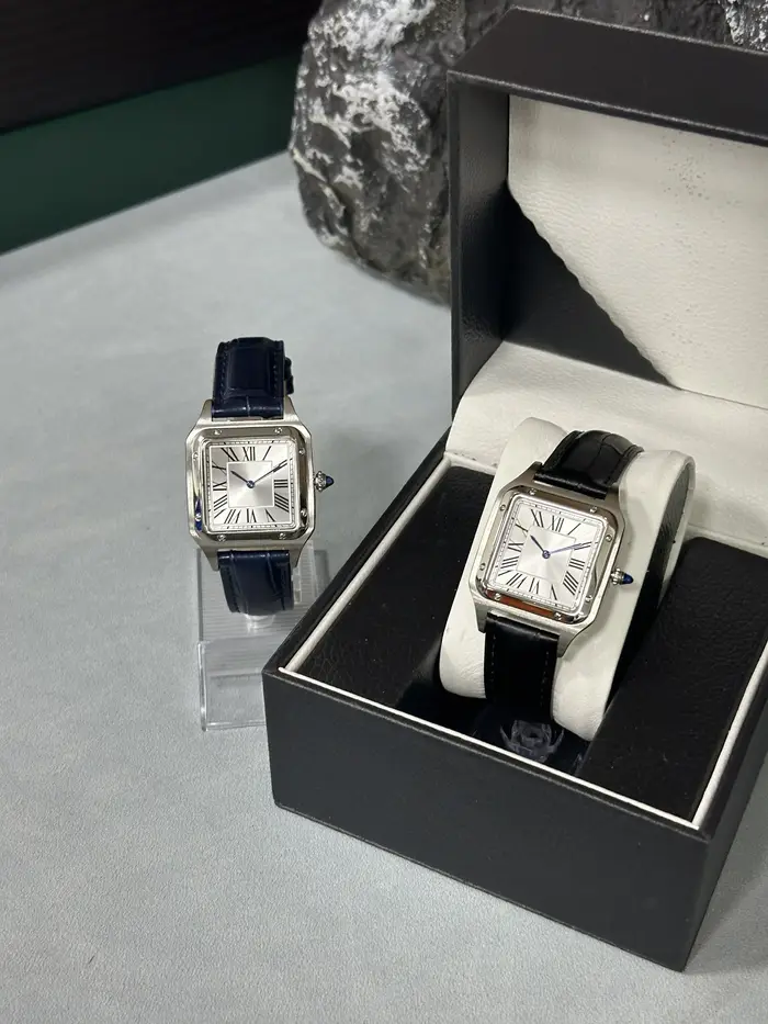 Montre à Quartz de luxe pour hommes, cadran carré à chiffres romains, tendance, décontractée, bracel