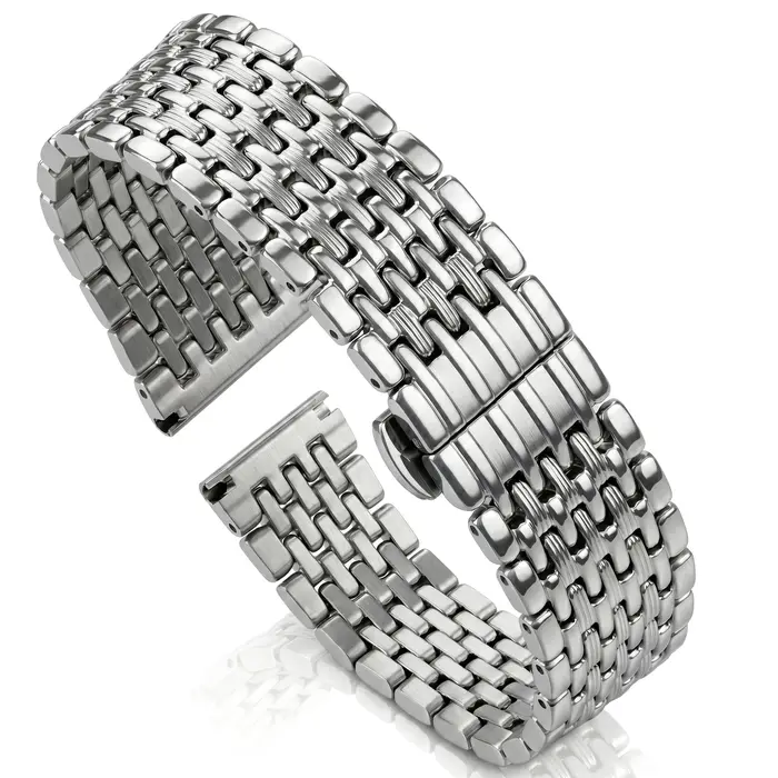 Bracelet de montre en acier inoxydable pour hommes et femmes