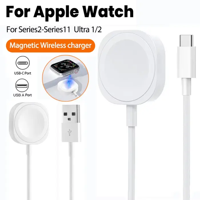 Chargeur USB/type-c 1M pour Apple Watch série 10 9 8 7 6 5 4 3 2 SE Ultra édition