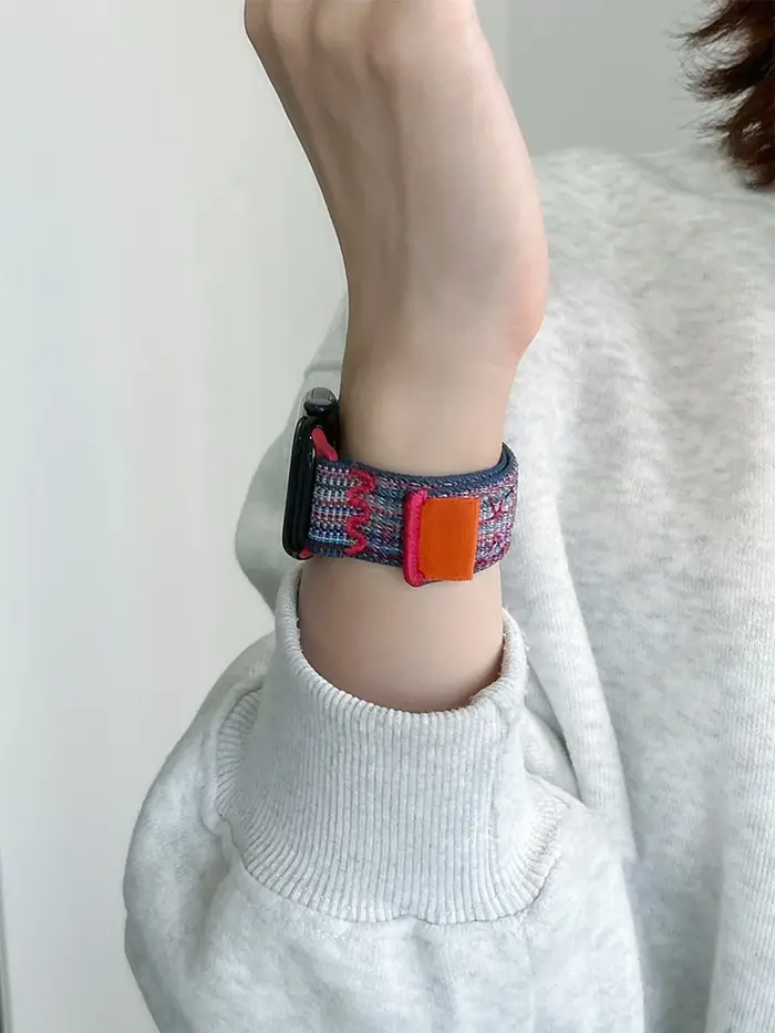 Bracelet à rayures pour bracelets de montre Apple série 49mm 11-10-9-8-7-6-5-4-SE-Ultra 2-3 42mm 46mm 45mm 40 44mm 41mm iWatch Sport Nyon Loop