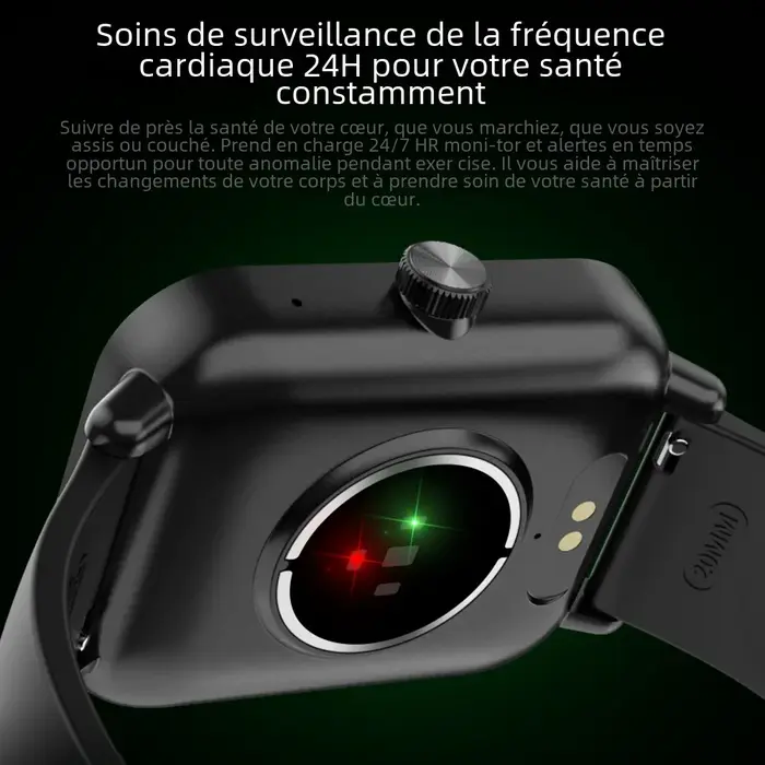 COLMI P81 appel vocal montre intelligente Ultra 1.9 pouces écran 24H moniteur de santé plus de 100 Modes sportifs