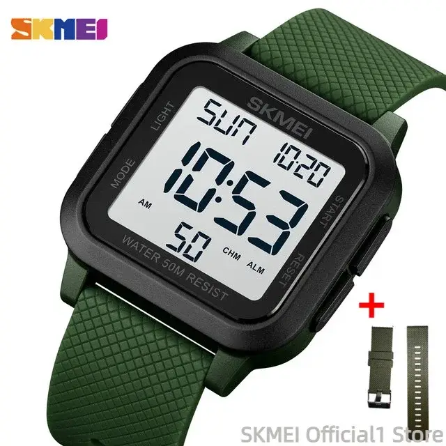 SKMEI 1894 Sport montre électronique pour hommes antichoc étanche compte à rebours