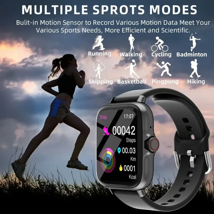 Montre intelligente, appel/cadran sans fil