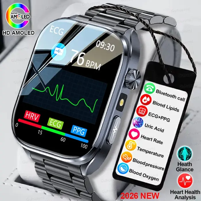 Nouvelle Montre Connectée ECG Précise 2026 pour Hommes : Analyse de la Santé Cardiaque