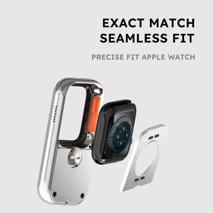 Étui de protection en alliage d'aluminium CNC de style rétro RePod pour Apple Watch Series 6 7 8 9 10