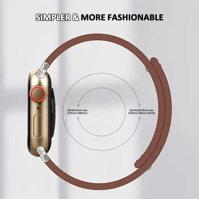 Bracelet en cuir véritable pour Apple Watch