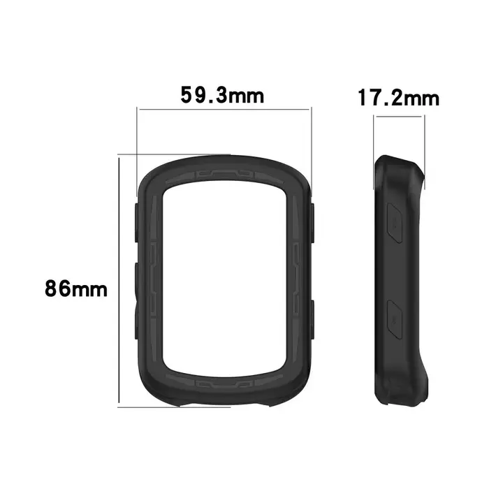 Coque de protection en silicone souple anti-collision pour ordinateur GPS Garmin Edge 840/540