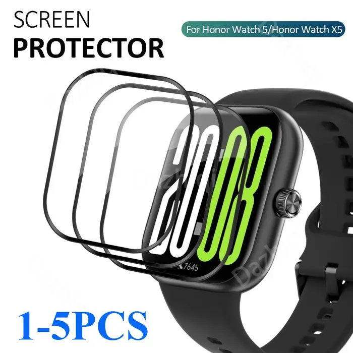 Film de protection incurvé 3D à couverture complète pour Honor Watch 5/X5/X5i/5 Pro/5 Ultra