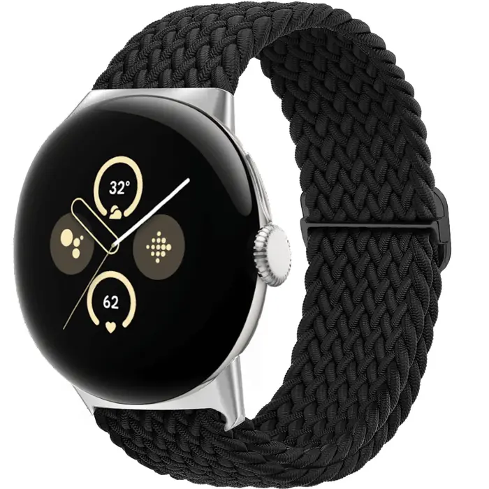 Boucle Solo tressée pour Google pixel 3 4 2 bandes accessoires Smartwatch élastique réglable en Nylon correa bracelet Pixel bracelet de montre