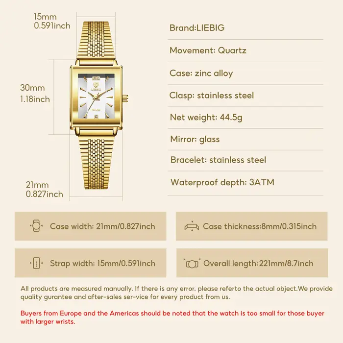 LIEBIG montres à Quartz élégantes