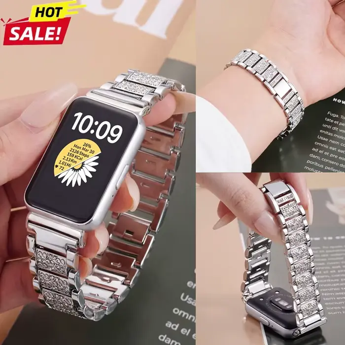 Bracelet à maillons en diamant pour Samsung Galaxy Fit 3