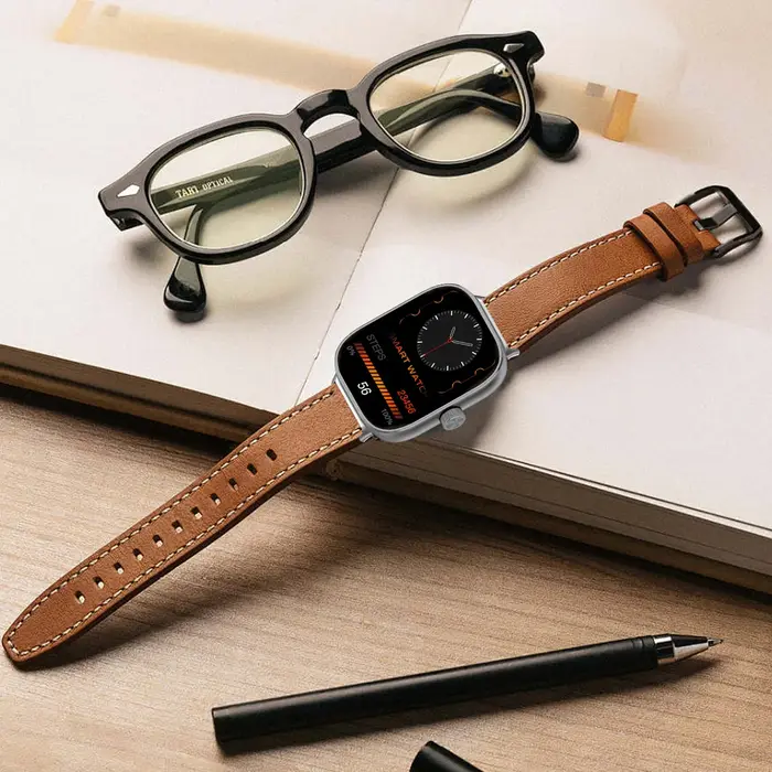 Bracelet en cuir pour montre Redmi 5 4