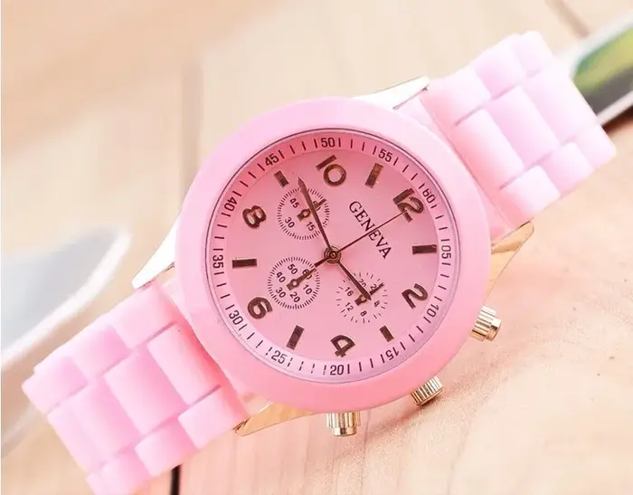 Montre genève pour femmes, sport décontracté, bracelet en Silicone, à Quartz, pour étudiantes, 2023