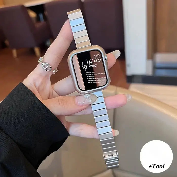 Bracelet en acier inoxydable pour Apple Watch série 10 9 8 7 6 5 4 se Ultra 2
