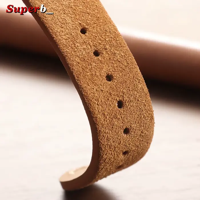 Bracelet de montre Vintage en cuir suédé