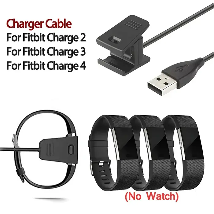 Cordon de chargeur USB de remplacement pour Fitbit Charge 2