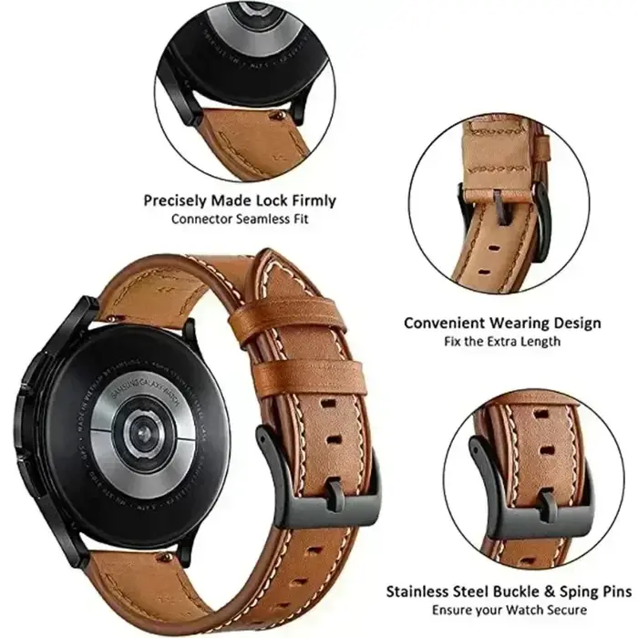 Bracelet de montre en cuir pour Amazfit Bip 6 5 Bip6