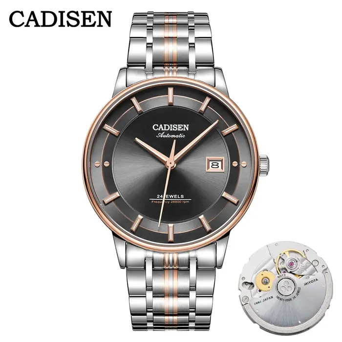 CADISEN – montre-bracelet automatique mécanique Ultra-mince pour hommes