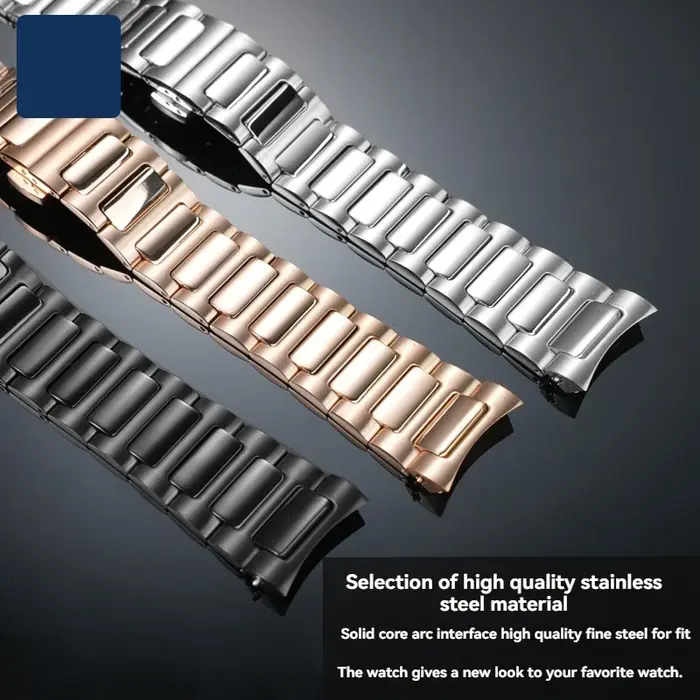 Bracelet de montre en acier inoxydable de 22 mm pour Mido Multifort TV M049.526