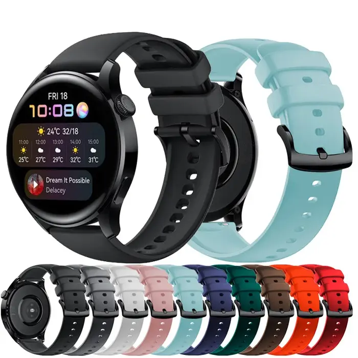 Bracelet 22mm pour montre Huawei 3/GT 3 2 Pro/GT2E 4 46mm 5 41mm pour Amazfit Bip/GTS GTR 2 3 4 20mm bande Garmin Venu/Vivoactive 2 3 4