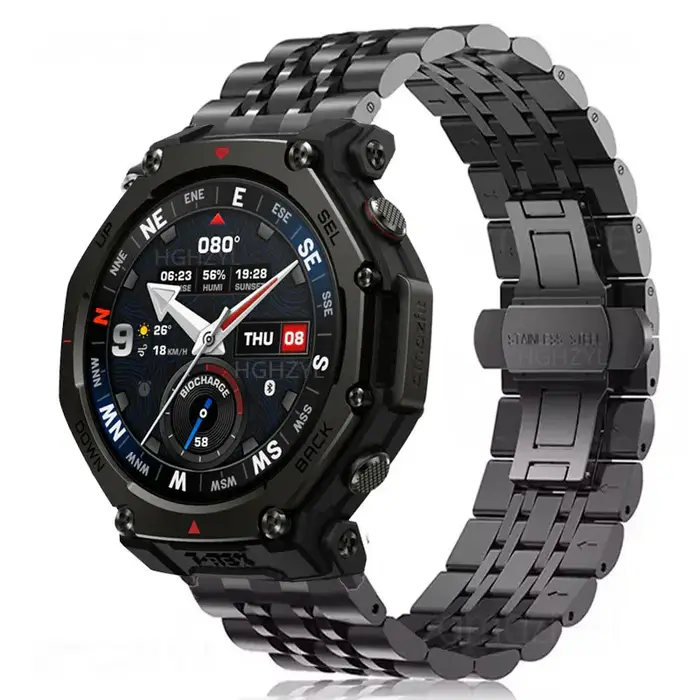 Bracelet en métal pour Amazfit T-REX 3 Pro Correa Business