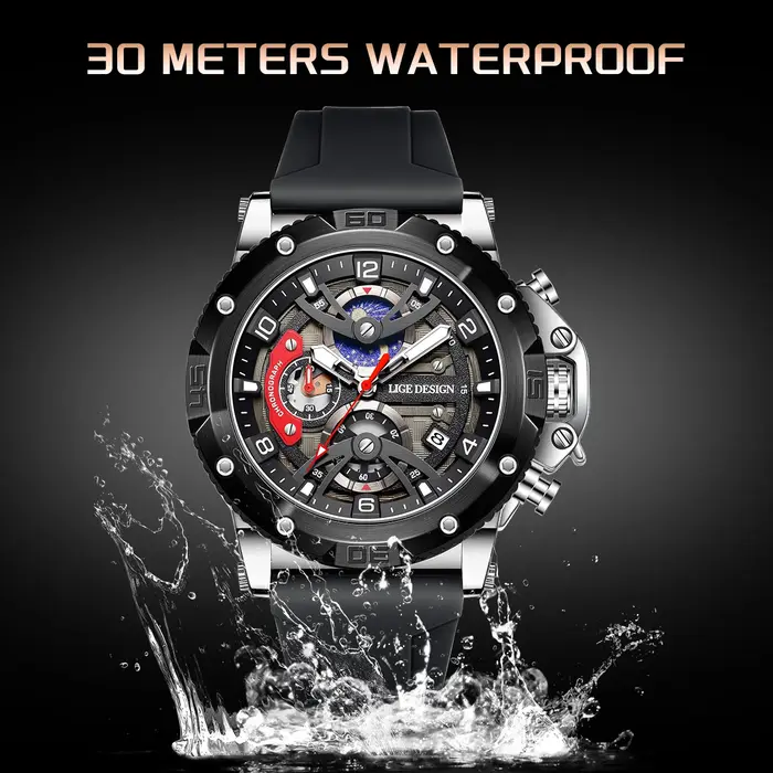 Montre de sport LIGE pour homme
