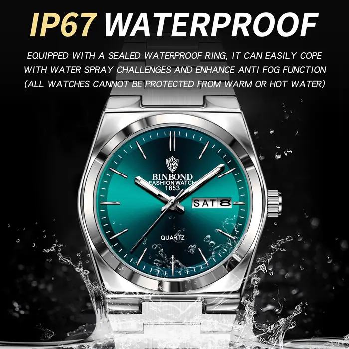 Montres à quartz originales BINBOND pour femmes, montre de luxe lumineuse et étanche pour femmes, montre pour dames + boîte