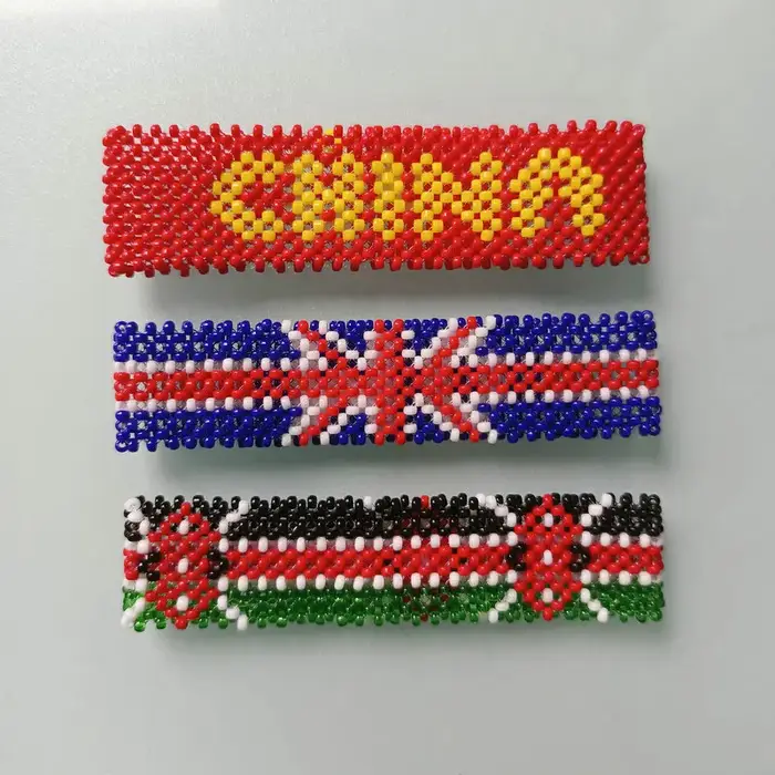 ABL049, personnalisé jeu de Marathon Osako Kenya drapeau Miyuki perles de rocaille élastique fait à la main chanvre tissé Hippy hommes femmes Bracelets de course