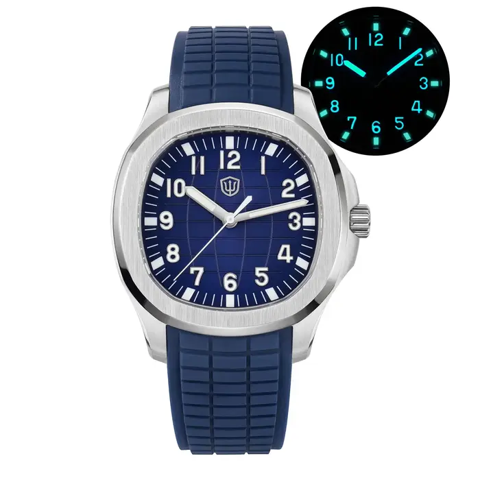 Watchdives WD008 Montre carrée 38 mm Vh31 à mouvement à quartz continu