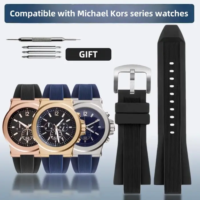 Bracelet de montre en caoutchouc de silicone