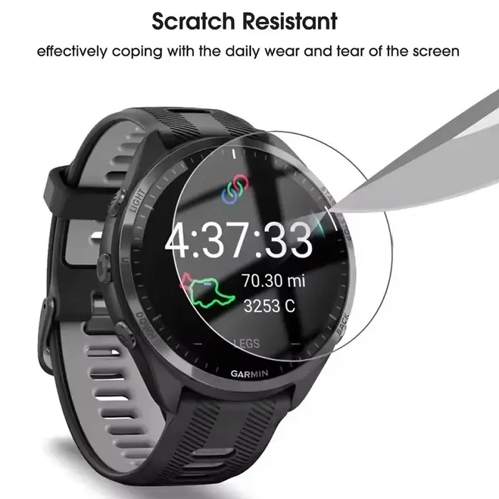 Film de protection d'écran en verre trempé pour Garmin Forerunner 255 255s 245 M 45 55 945 935 955, pour Forerunner 165 645 M 735 XT 235
