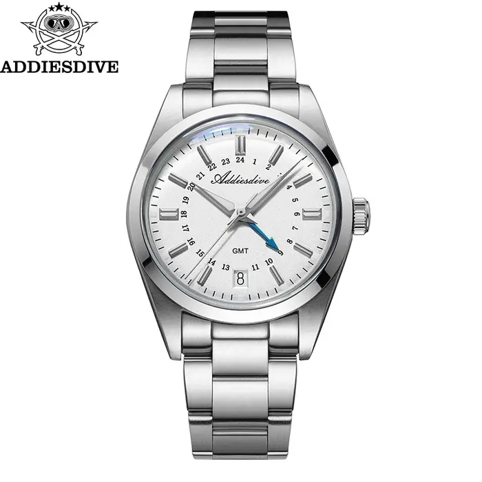 ADDIESDIVE 36mm montre analogique pour hommes GMT 515-24H