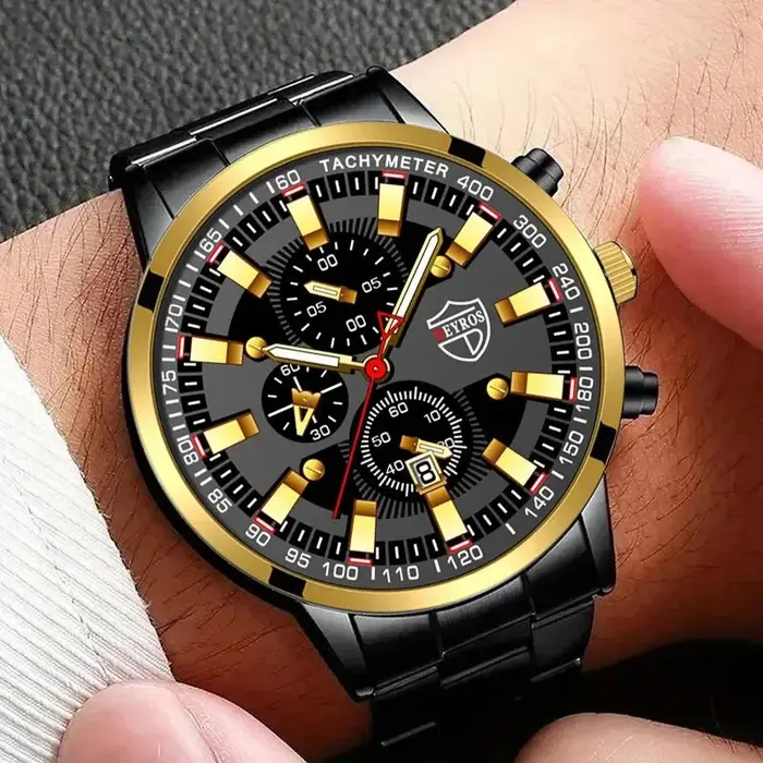 Montre à Quartz numérique pour hommes