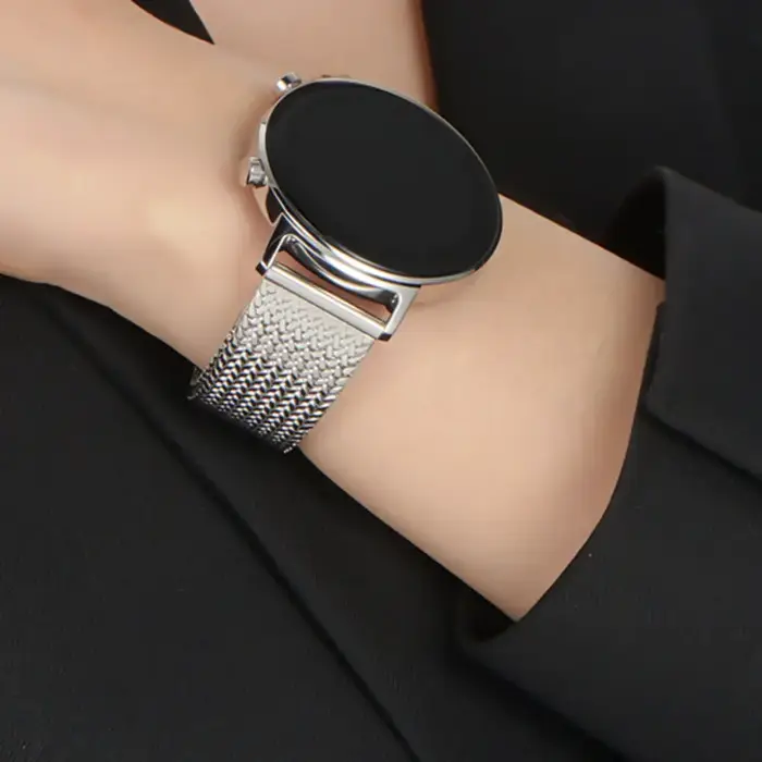 Bracelet universel en maille milanaise pour hommes et femmes, 16mm, 18mm, 20mm, 22mm, Durable, en ac
