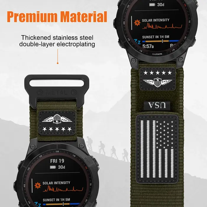 Sangle à boucle de sentier pour Garmin Fenix 8 7X 7 Pro