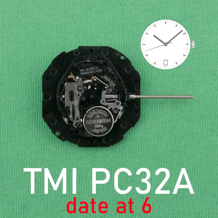 Mouvement de montre à quartz SeATM PC32