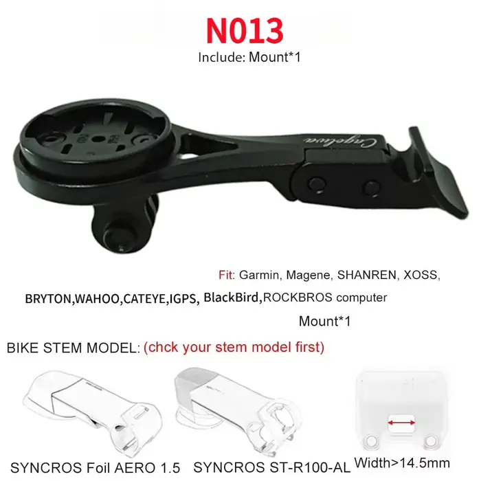 Support d'ordinateur de vélo en aluminium CNC
