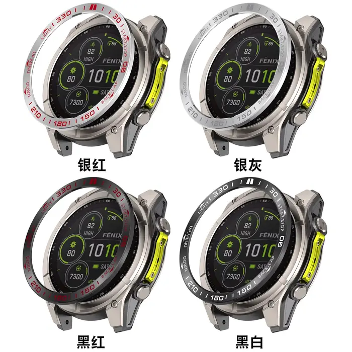 Lunette d'anneau en métal pour Garmin Fenix 8 AMOLED 47mm 51mm