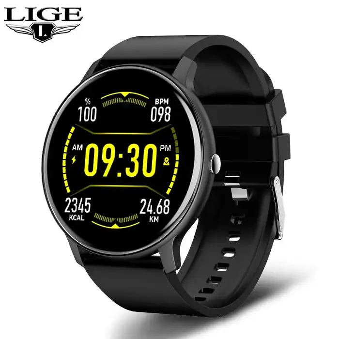LIGE-Montre intelligente de sport à écran tactile complet pour hommes et femmes, montre intelligente